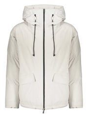 zip-up hooded jacket