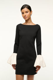 HAWTHORNE DRESS BLACK IVORY