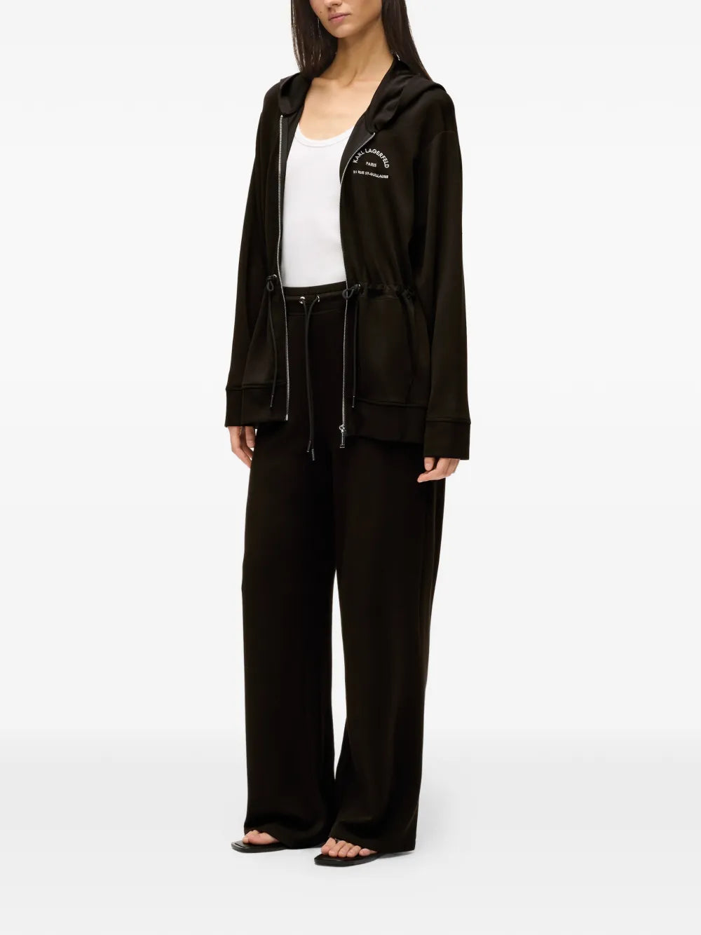logo-detail drawstring track pants