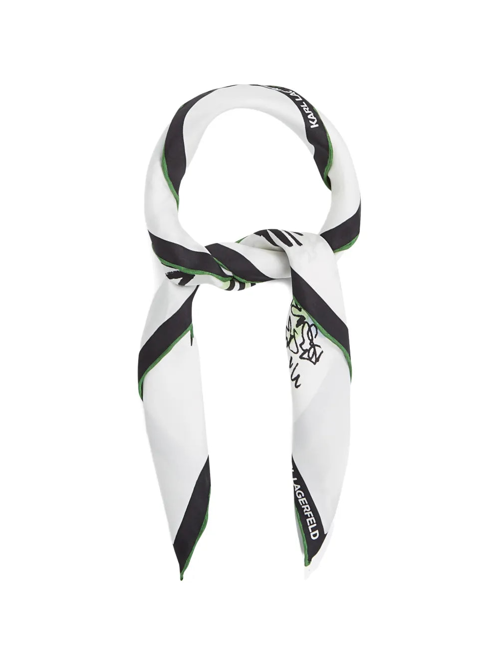 Signature printed silk scarf