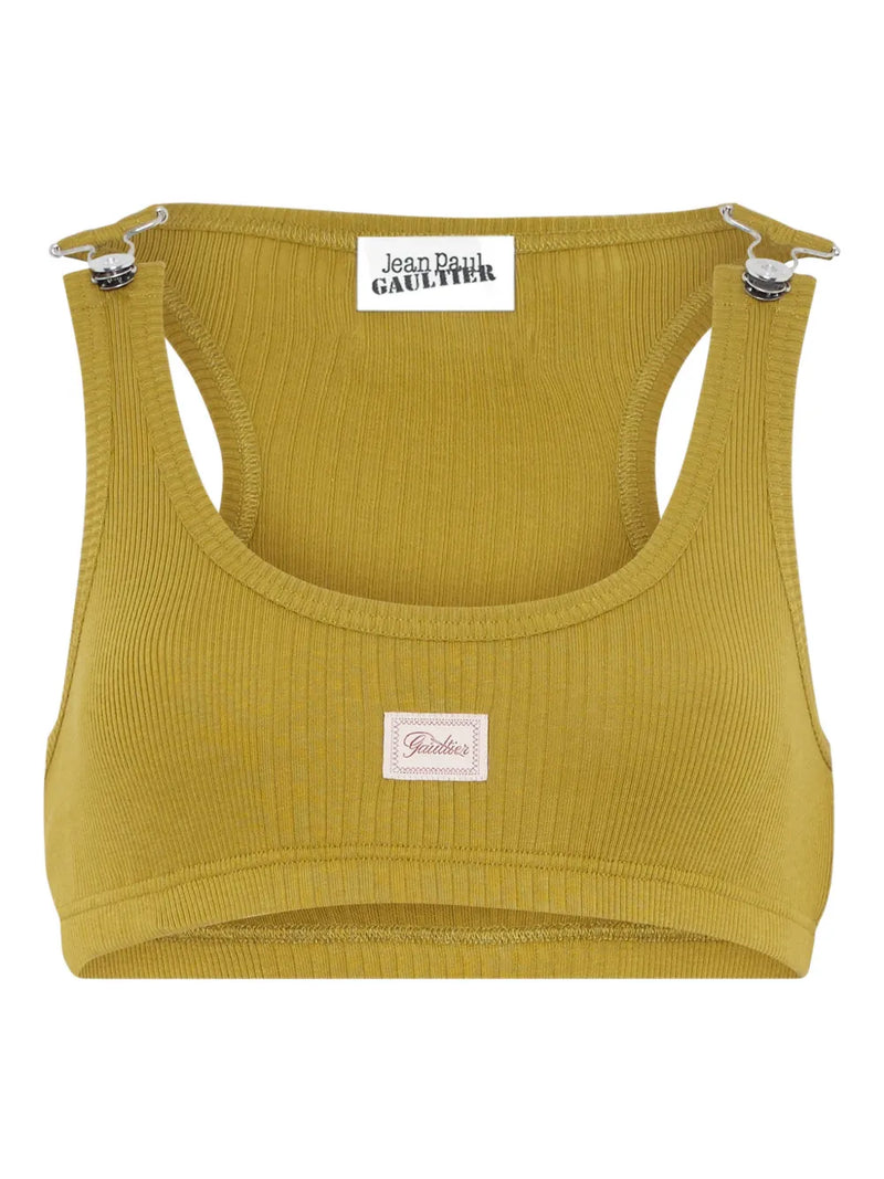 ribbed patch bra