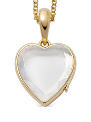 18K yellow gold midi heart locket