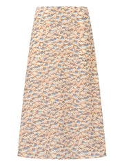 Floral Print Midi Skirt