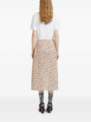 Floral Print Midi Skirt