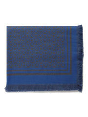 geometric-pattern fringed scarf