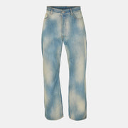 Patch Wide Leg Jeans
