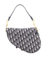 Saddle Handbag with Strap Oblique Canvas Medium shoulder bag