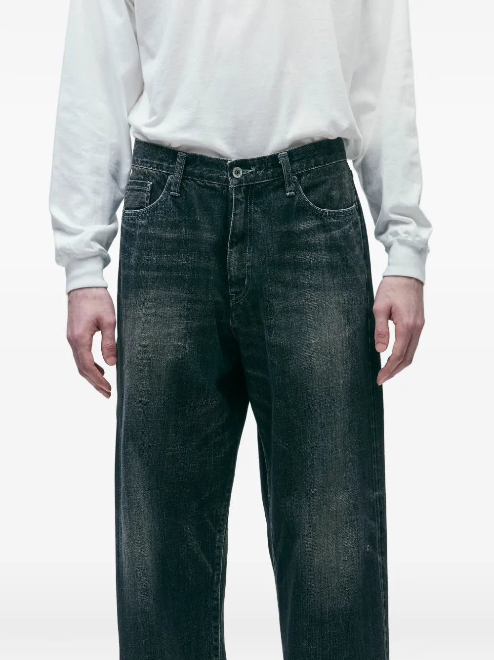 washed cotton jeans