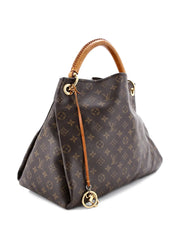 Artsy Handbag Monogram Canvas MM hobo bag