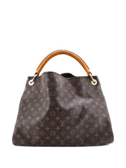Artsy Handbag Monogram Canvas MM hobo bag