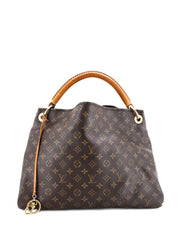Artsy Handbag Monogram Canvas MM hobo bag