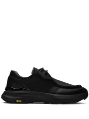 round toe logo derbi shoes