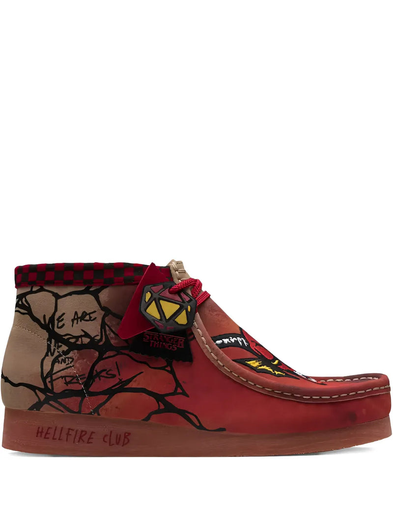 x Stranger Things Wallabee graphic lace-up shoes