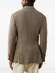 Kent herringbone double-breasted blazer