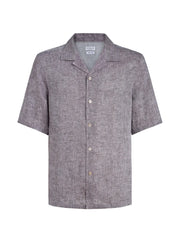 camp-collar short-sleeve shirt
