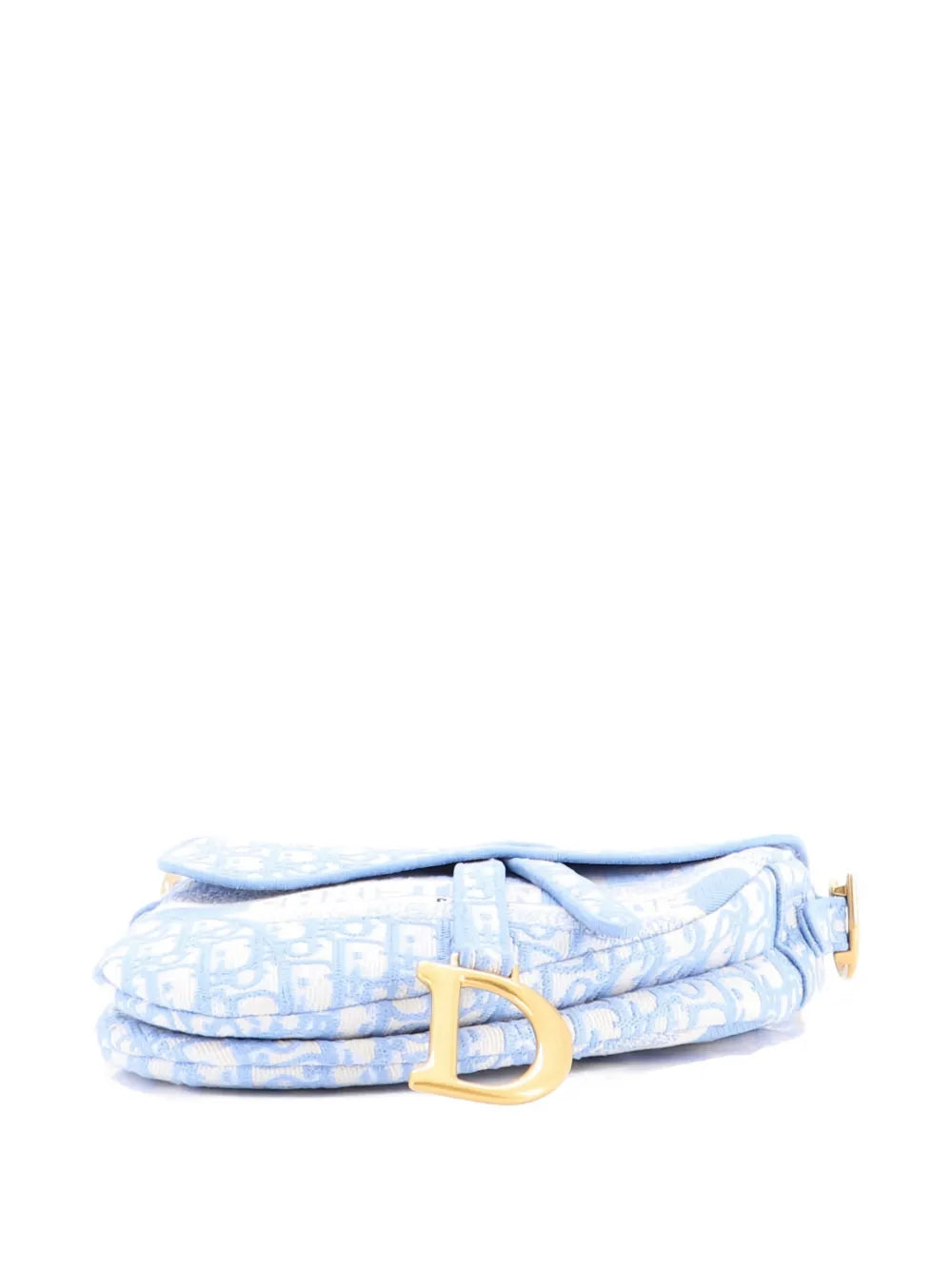 Saddle Handbag Logo Embroidered Oblique Canvas Medium shoulder bag