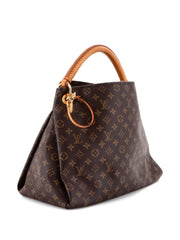 Artsy Handbag Monogram Canvas MM hobo bag