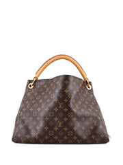 Artsy Handbag Monogram Canvas MM hobo bag