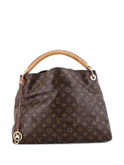 Artsy Handbag Monogram Canvas MM hobo bag