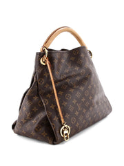 Artsy Handbag Monogram Canvas MM hobo bag