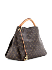 Artsy Handbag Monogram Canvas MM hobo bag