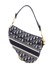 Saddle Handbag with Strap Oblique Canvas Medium shoulder bag
