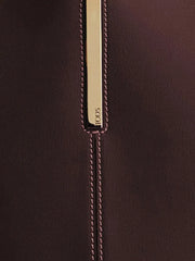 small leather tote bag