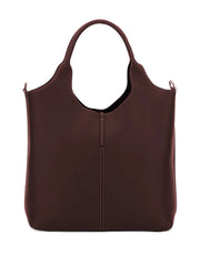 small leather tote bag
