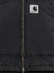 zip-up hooded jacket