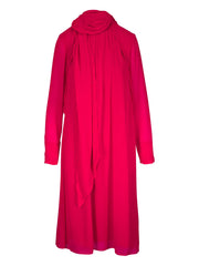 draped midi dress