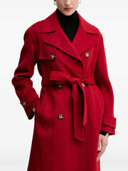 belted double-breasted coat