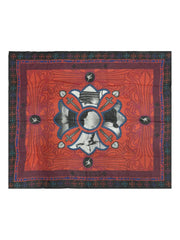 cross-motif silk scarf