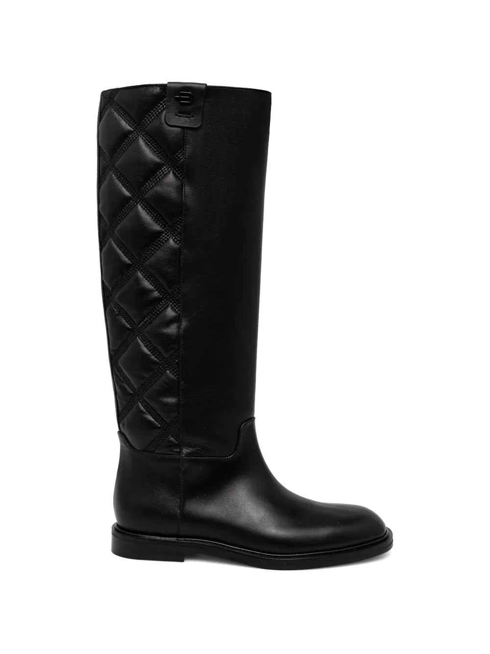 quilted knee-high boots