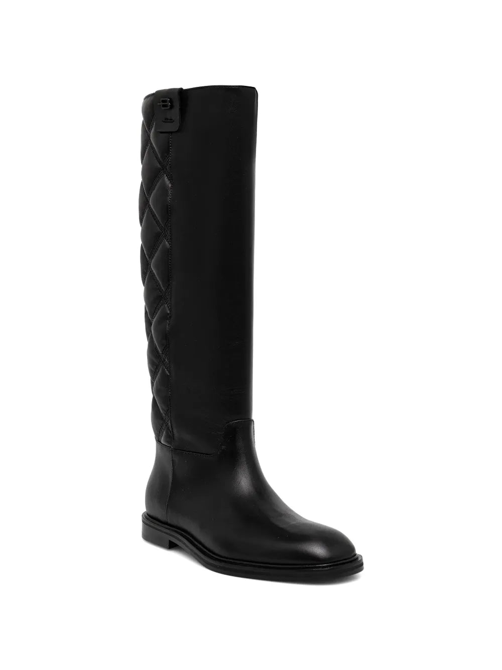 quilted knee-high boots