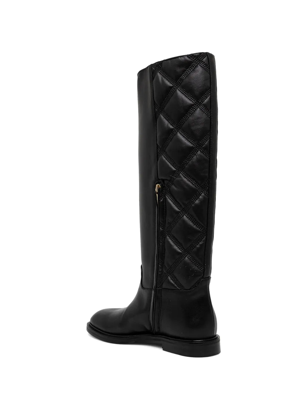 quilted knee-high boots