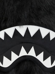 Cray furry shark backpack