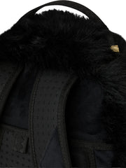 Cray furry shark backpack