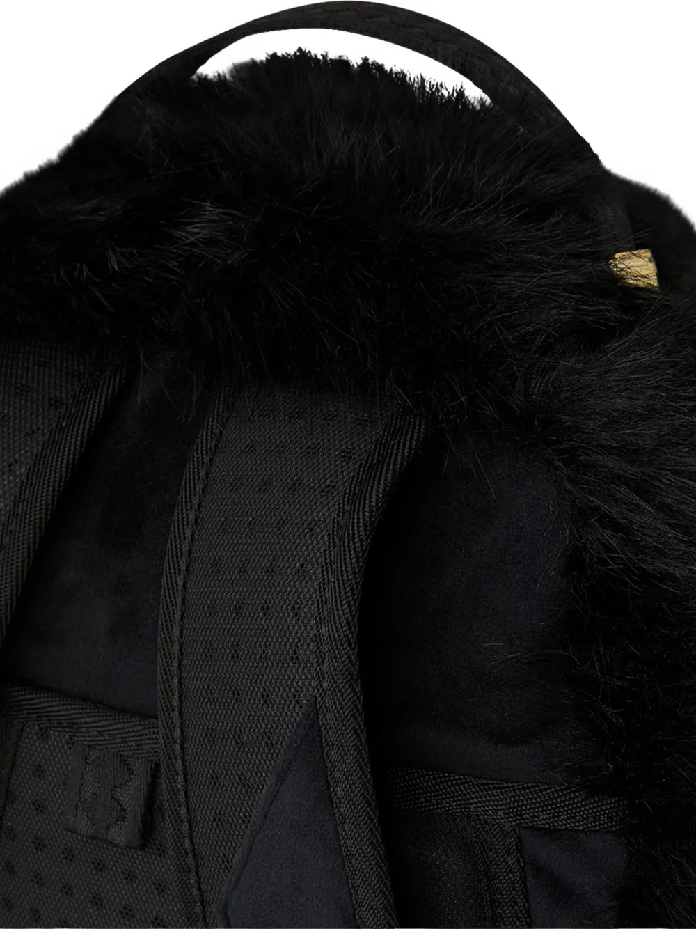 Cray furry shark backpack