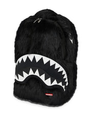 Cray furry shark backpack