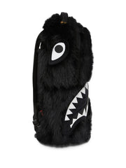 Cray furry shark backpack