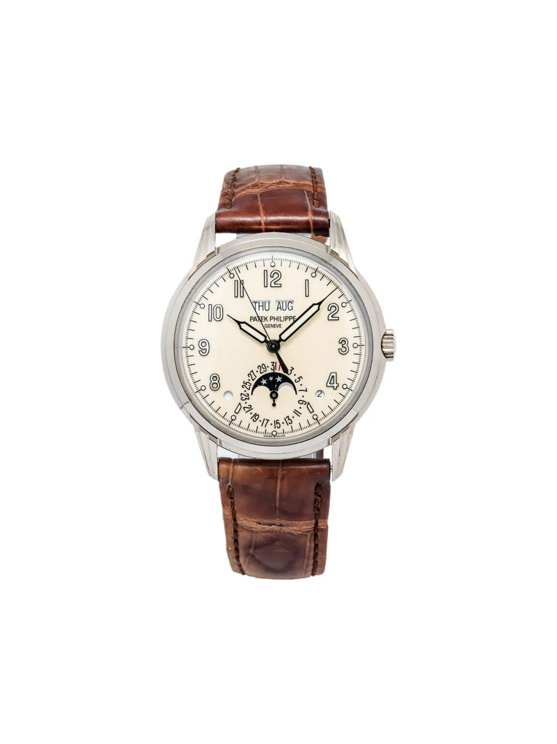Cream Round Perpetual Calendar - 40 mm