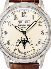 Cream Round Perpetual Calendar - 40 mm