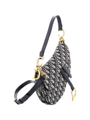 Saddle Handbag with Strap Oblique Canvas Medium shoulder bag