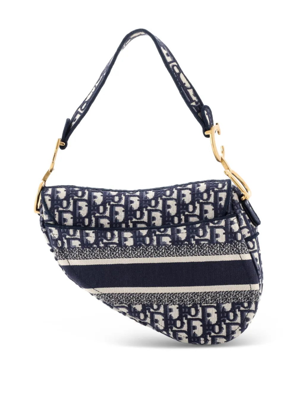 Saddle Handbag Logo Embroidered Oblique Canvas Medium shoulder bag