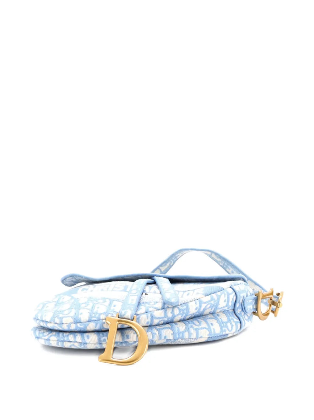 Saddle Handbag Logo Embroidered Oblique Canvas Medium shoulder bag