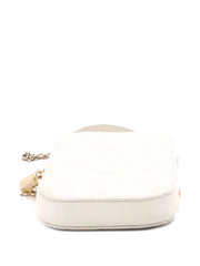 Lady Dior Phone Holder on Chain Cannage Quilt Lambskin crossbody bag