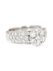 diamond flower ring