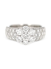 diamond flower ring