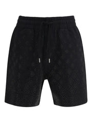 crystal monogram shorts