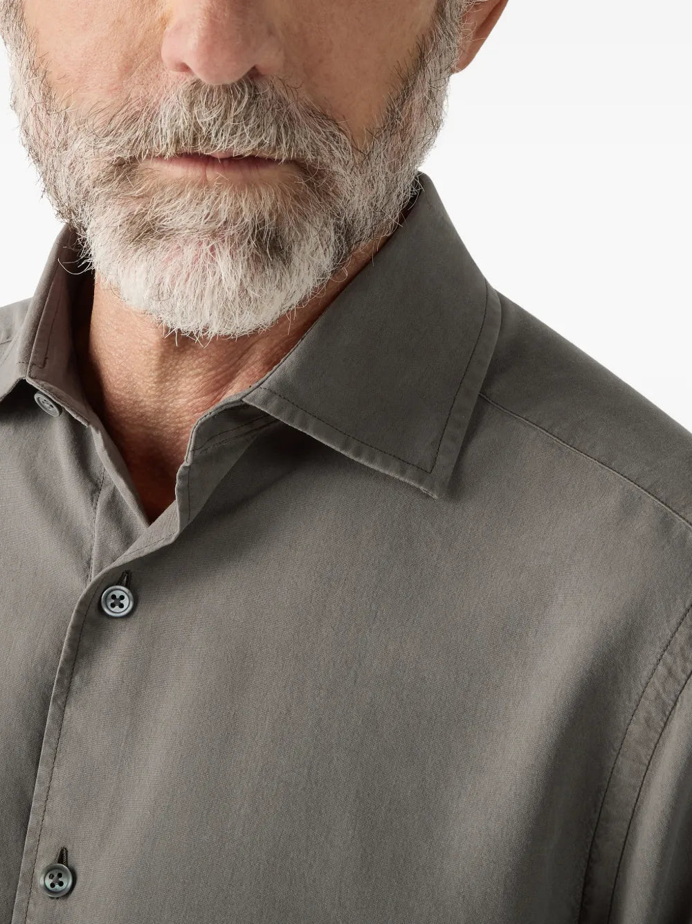 buttoned silk shirt